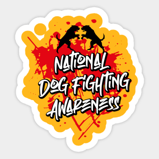 National Dog Fighting Awareness Day - April Sticker